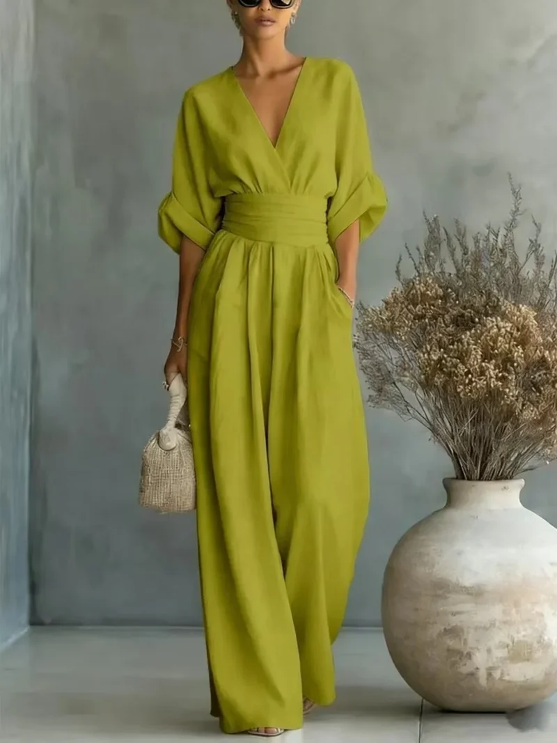 Combinaison V-Neck Cintrée