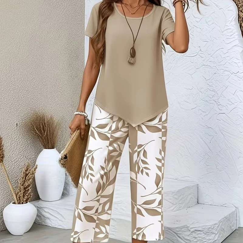 Ensemble Chic "Estival" – Pantalon Large et Haut