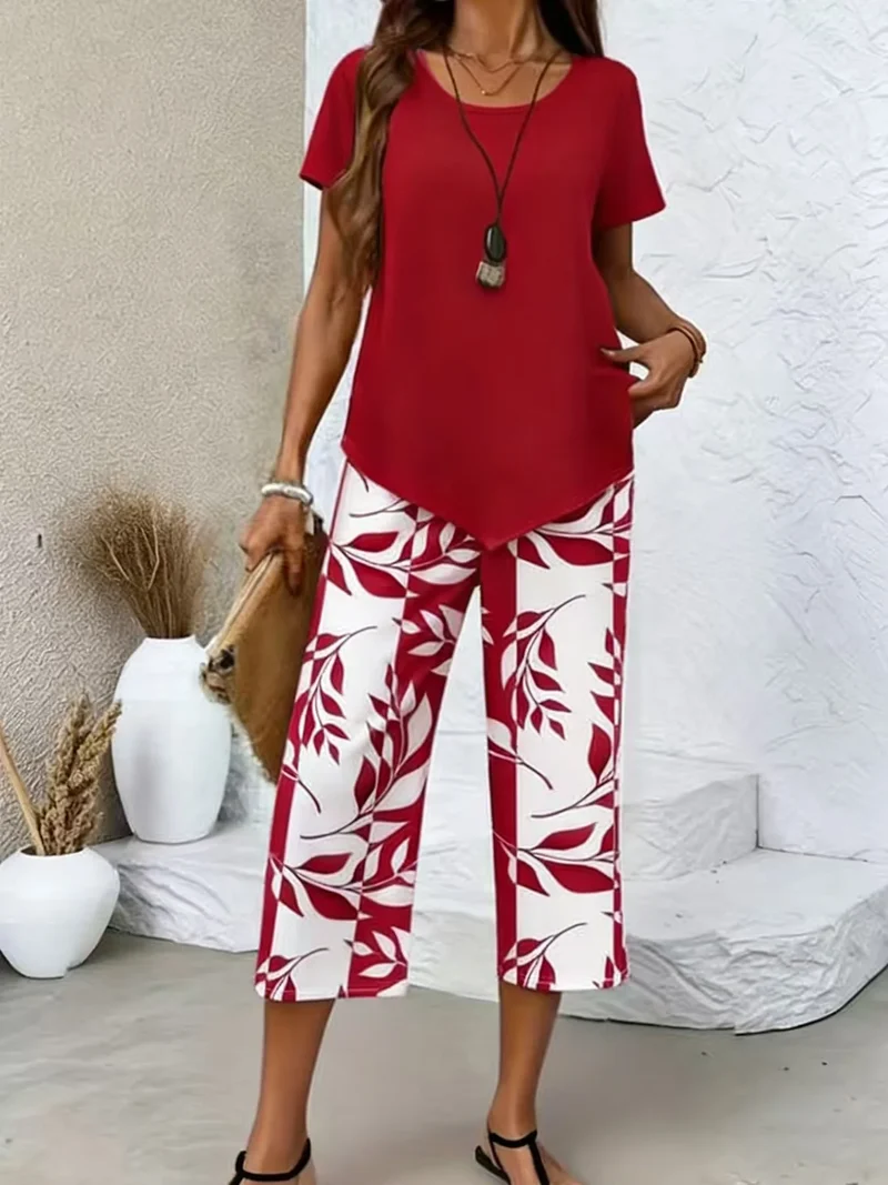 Ensemble Chic "Estival" – Pantalon Large et Haut