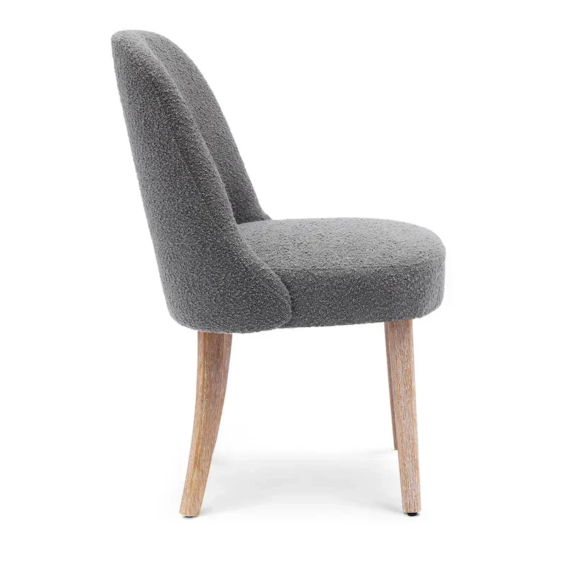 Water and Stain Resistant Boucle Polyester Side Chair