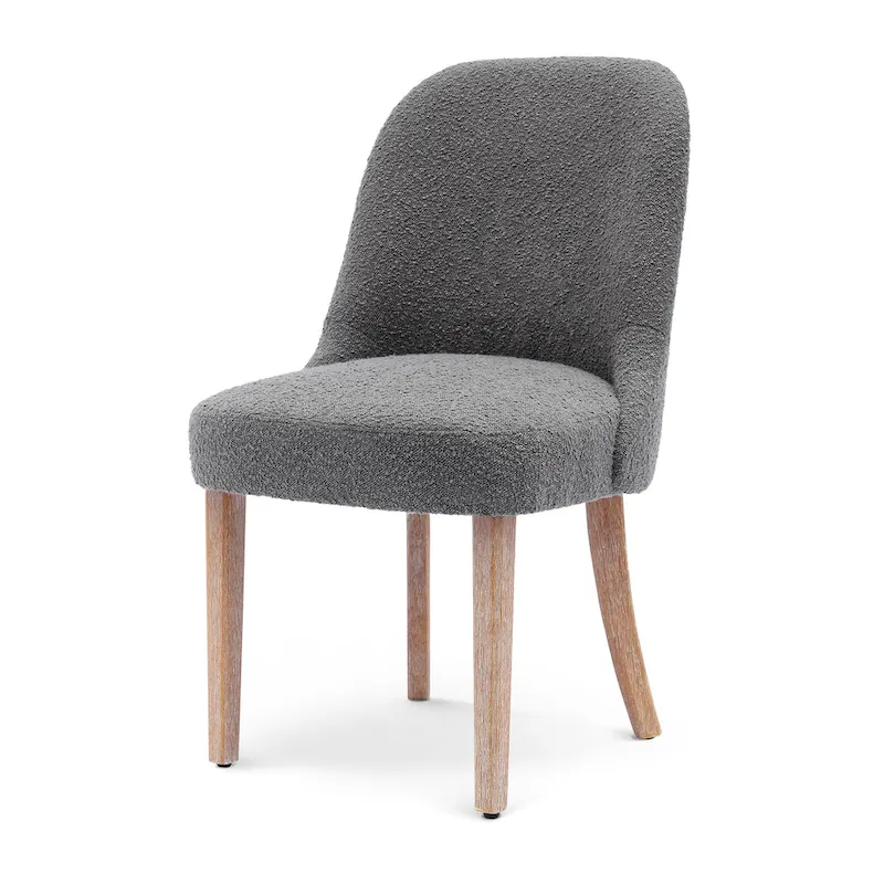Water and Stain Resistant Boucle Polyester Side Chair