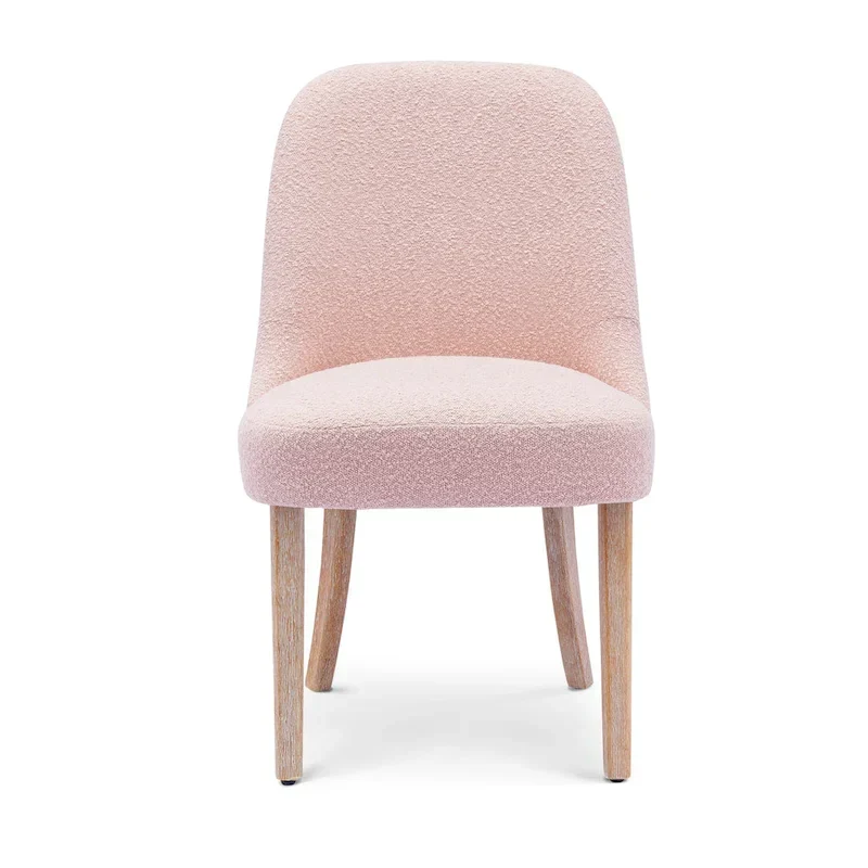 Water and Stain Resistant Boucle Polyester Side Chair