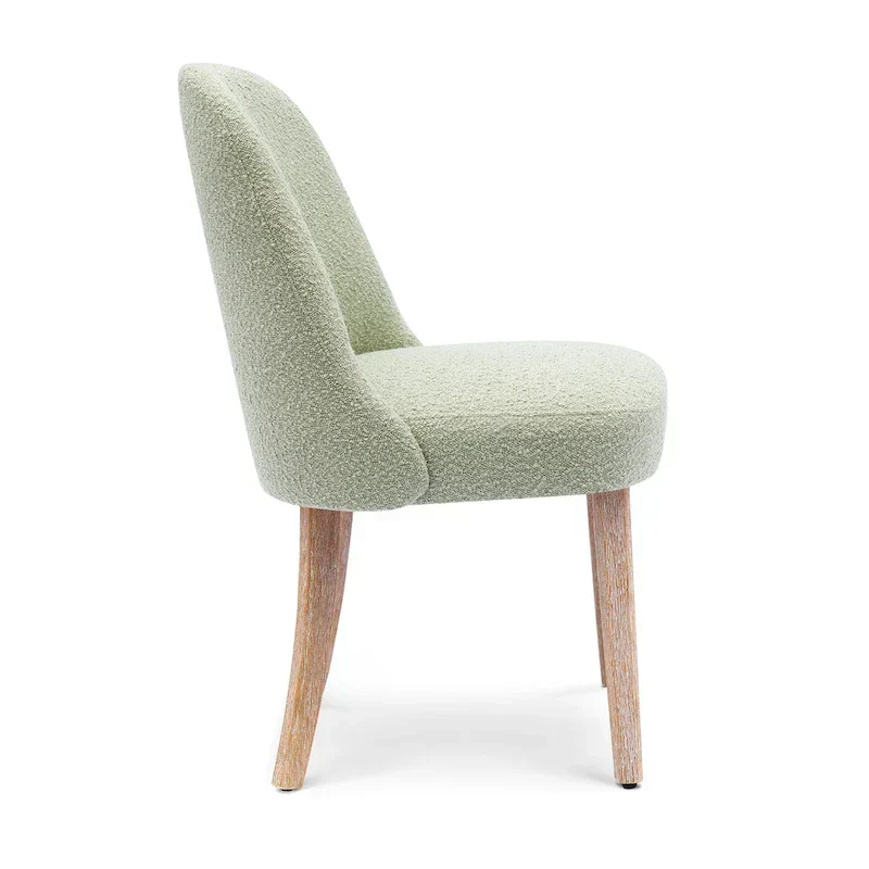 Water and Stain Resistant Boucle Polyester Side Chair