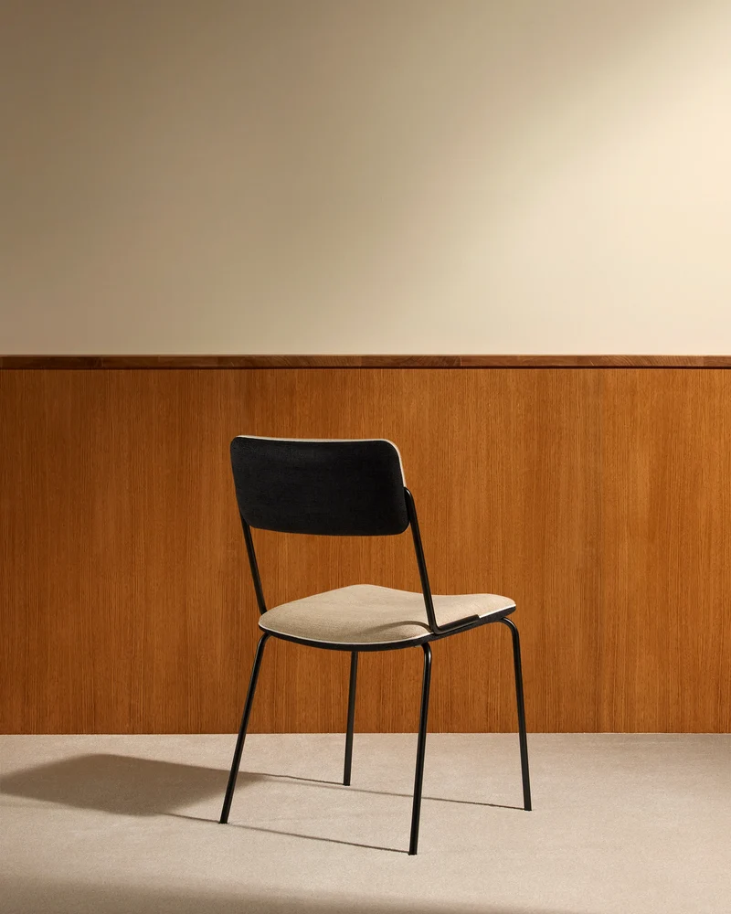 Double Game Chair - Black / Linen