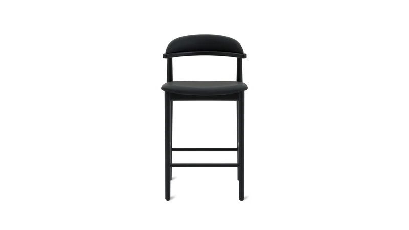 Count On Me Counter Stool, Black Oak, Black Seat