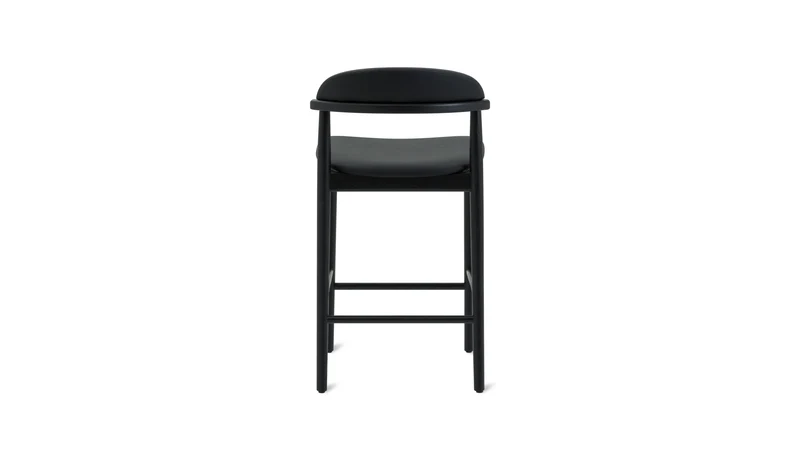 Count On Me Counter Stool, Black Oak, Black Seat
