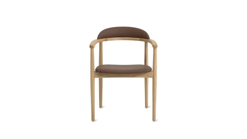 Count On Me Dining Chair, Oak, Brown Seat