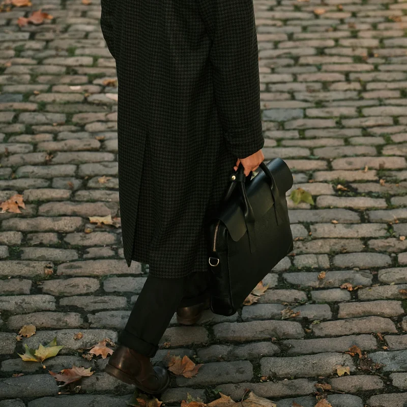 Leather Brief - Black
