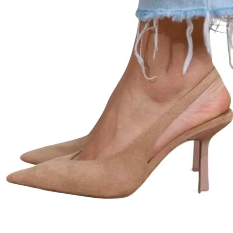 Escarpins en Satin Pointus
