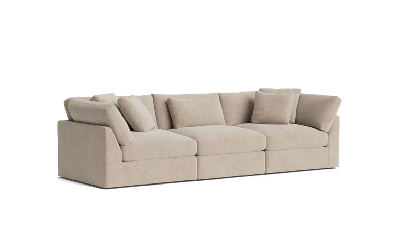 Get Together™ 3-Piece Modular Sofa, Large, Champagne