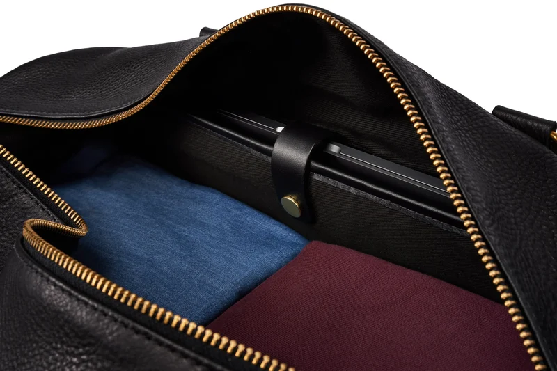 Leather Weekender - Black