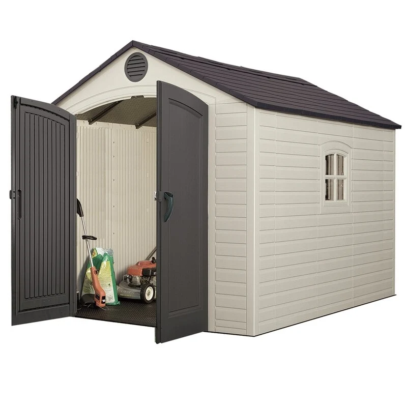 8 Ft. W x 10 Ft. D Plastic Traditional Storage Shed