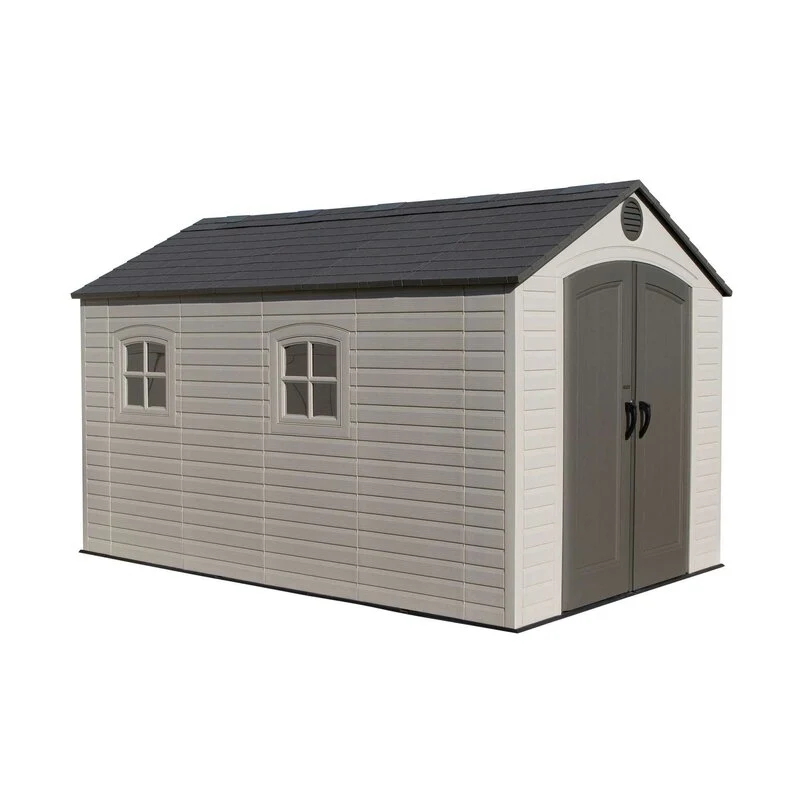 8 ft. W x 12.5 ft. D Plastic Storage Shed
