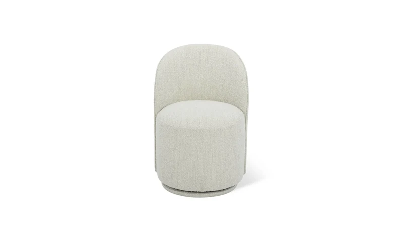 Dialed In Swivel Dining Chair, Sea Pearl