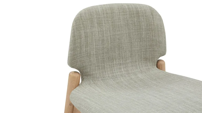 Dine In Counter Stool, Oak/Taupe