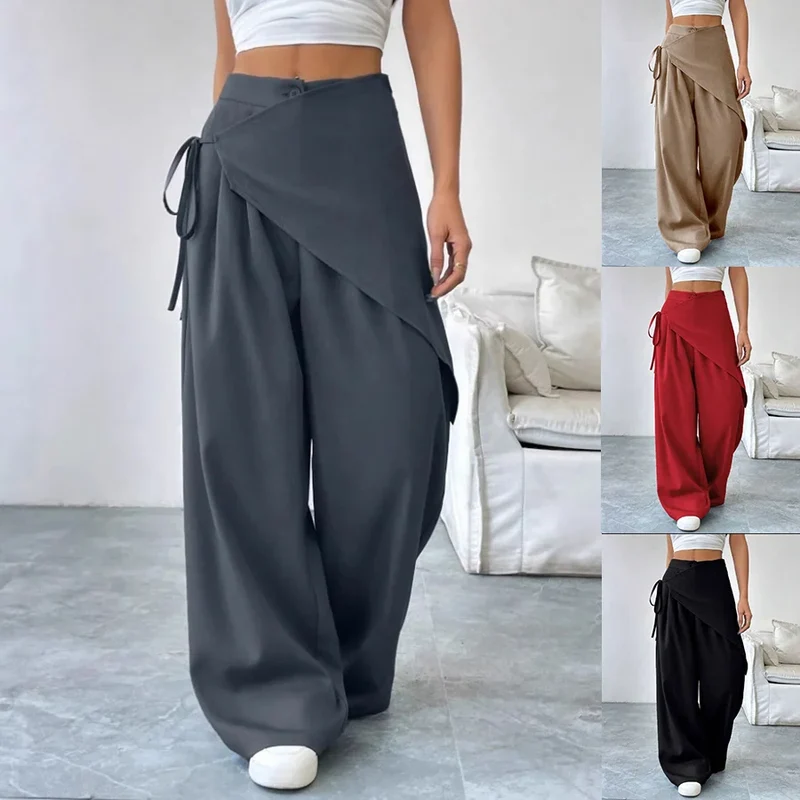 Pantalon Large à Design Asymétrique "Horizon" – Élégance Moderne