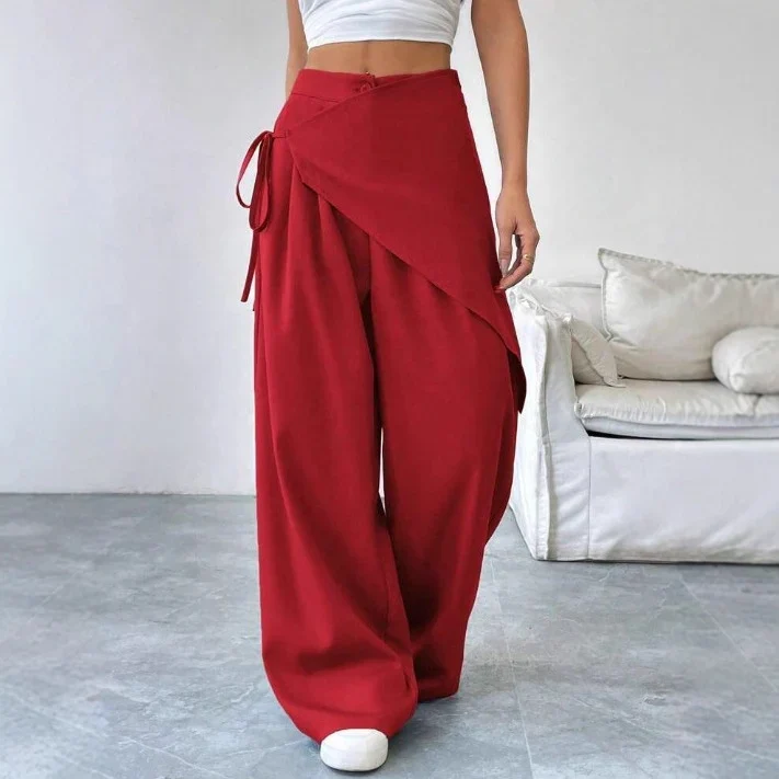 Pantalon Large à Design Asymétrique "Horizon" – Élégance Moderne