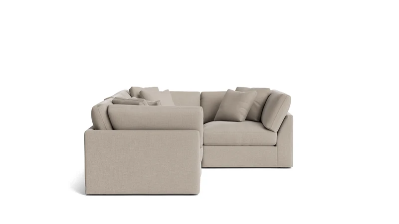 Get Together™ 4-Piece Modular Sectional Closed, Large, Light Pebble