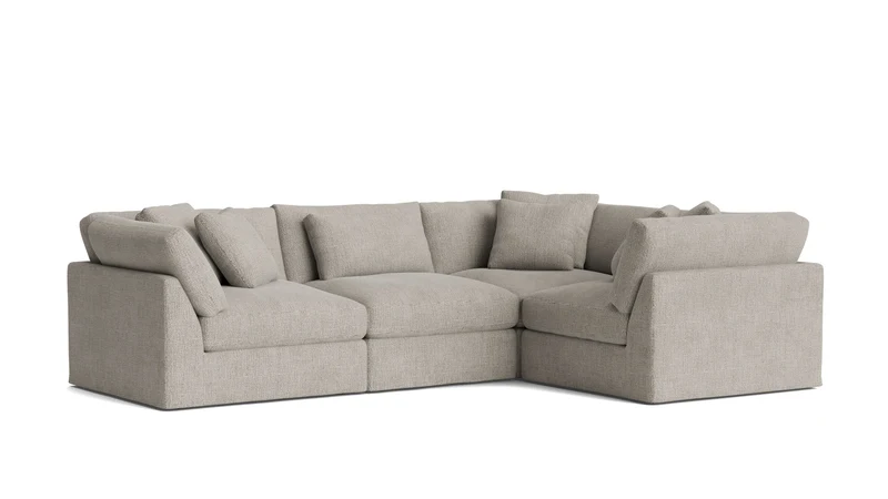 Get Together™ 4-Piece Modular Sectional Closed, Large, Oatmeal
