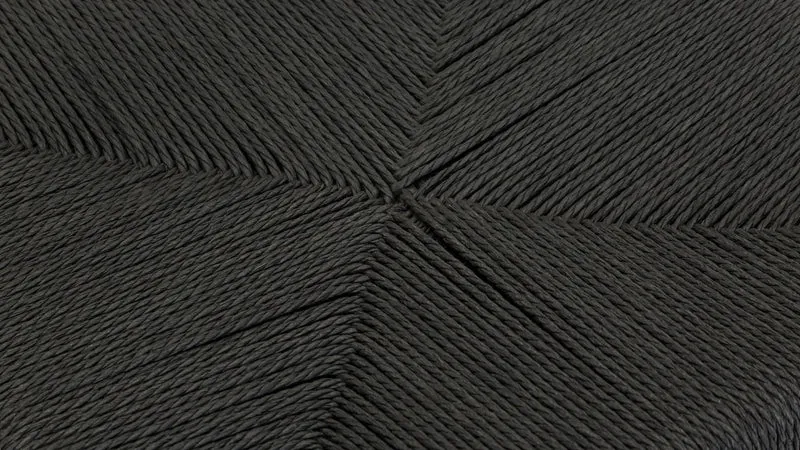 Dinner Guest Counter Stool, Black Oak/ Black Papercord Seat