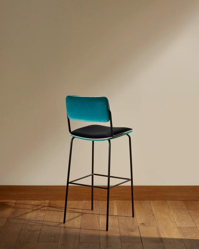 Double Jeu Bar Chair - Sarah Blue