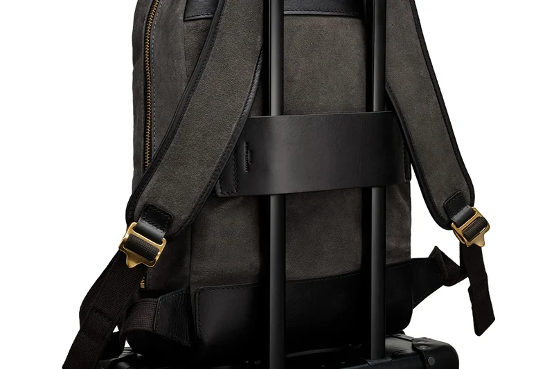 Suede Backpack - Storm Grey