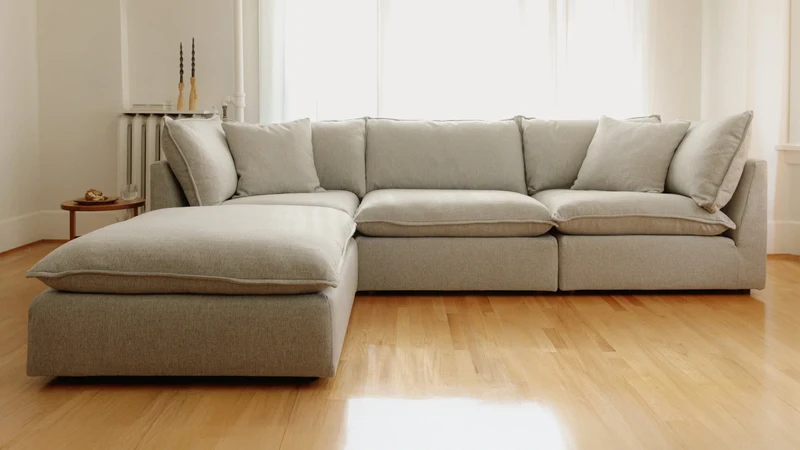 Chill Time 4-Piece Modular Sectional, Heather