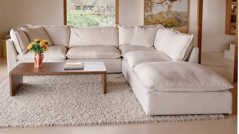 Chill Time 5-Piece Modular Sectional Closed, Birch