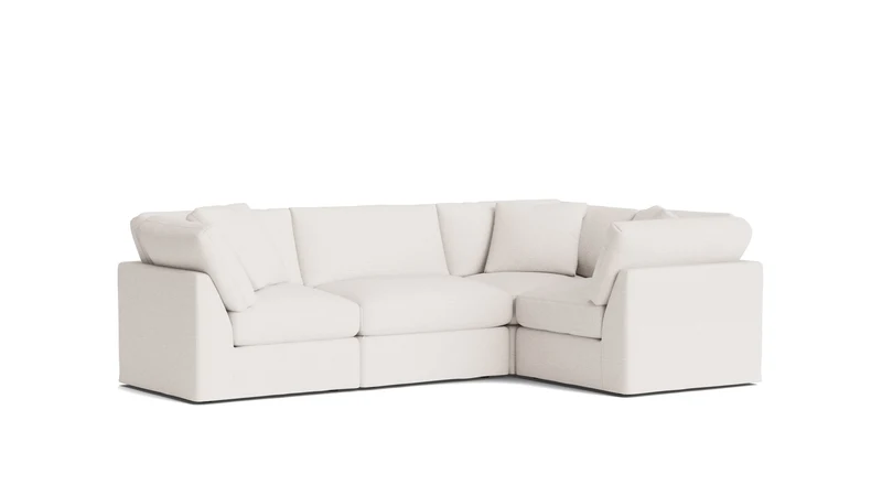 Get Together™ 4-Piece Modular Sectional Closed, Standard, Nomad Snow