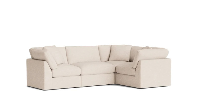 Get Together™ 4-Piece Modular Sectional Closed, Standard, Sunbeam