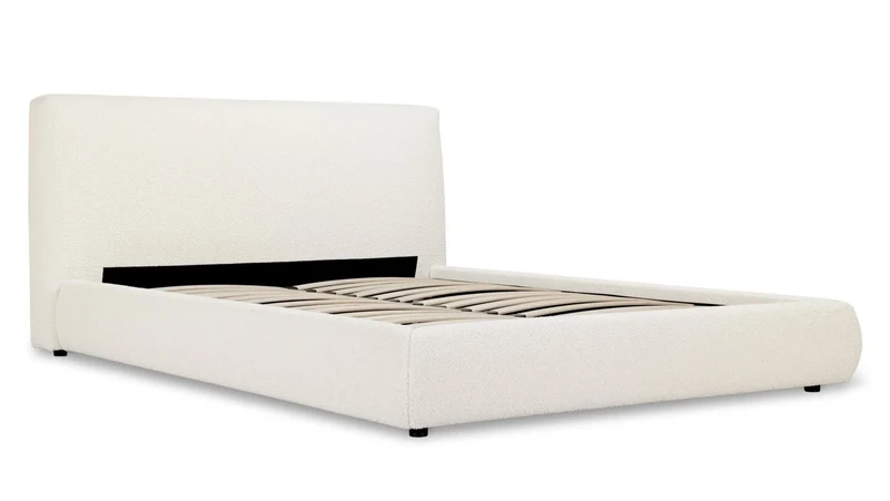Dream Bed, King, Cream Boucle