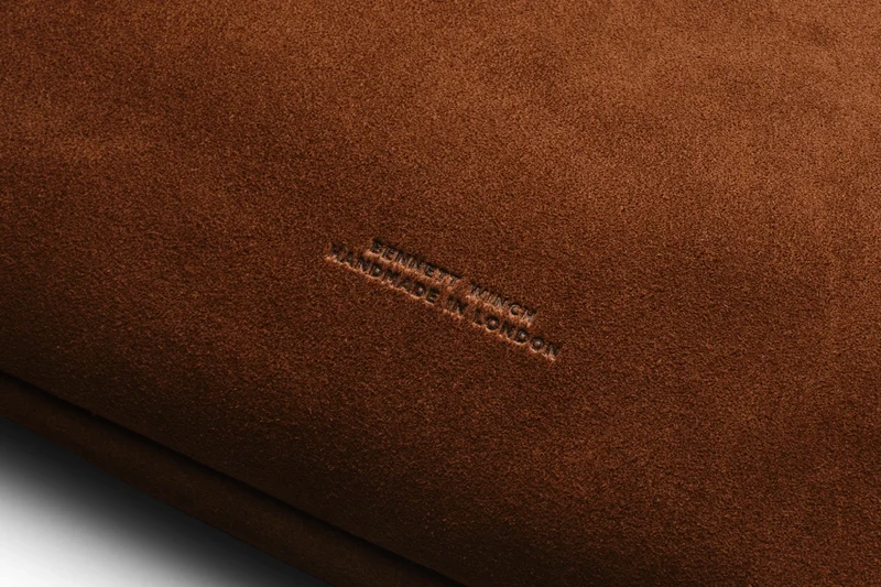 Suede Flight Folio XL - Tobacco Brown