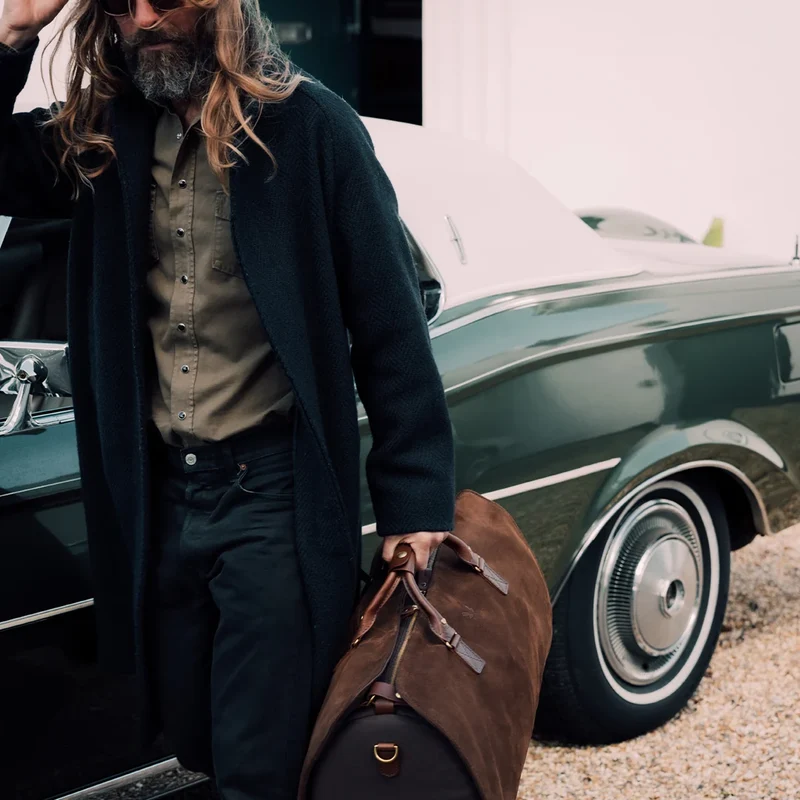 Suede S.C Holdall - Tobacco Brown