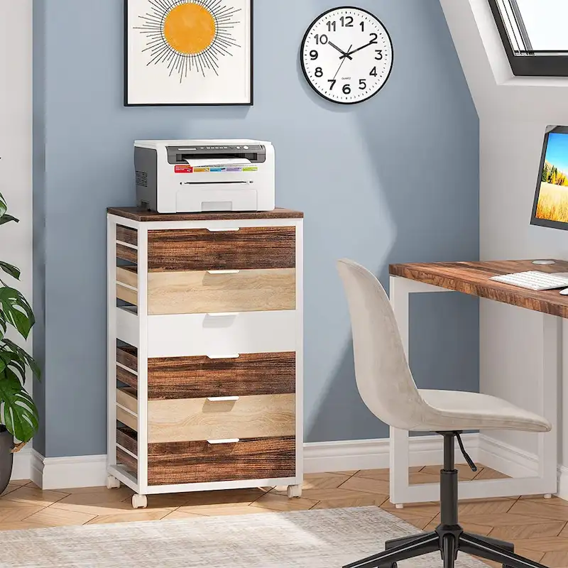 Wooden Storage Cabinet Organizer with 5 and 7 Drawer Options
