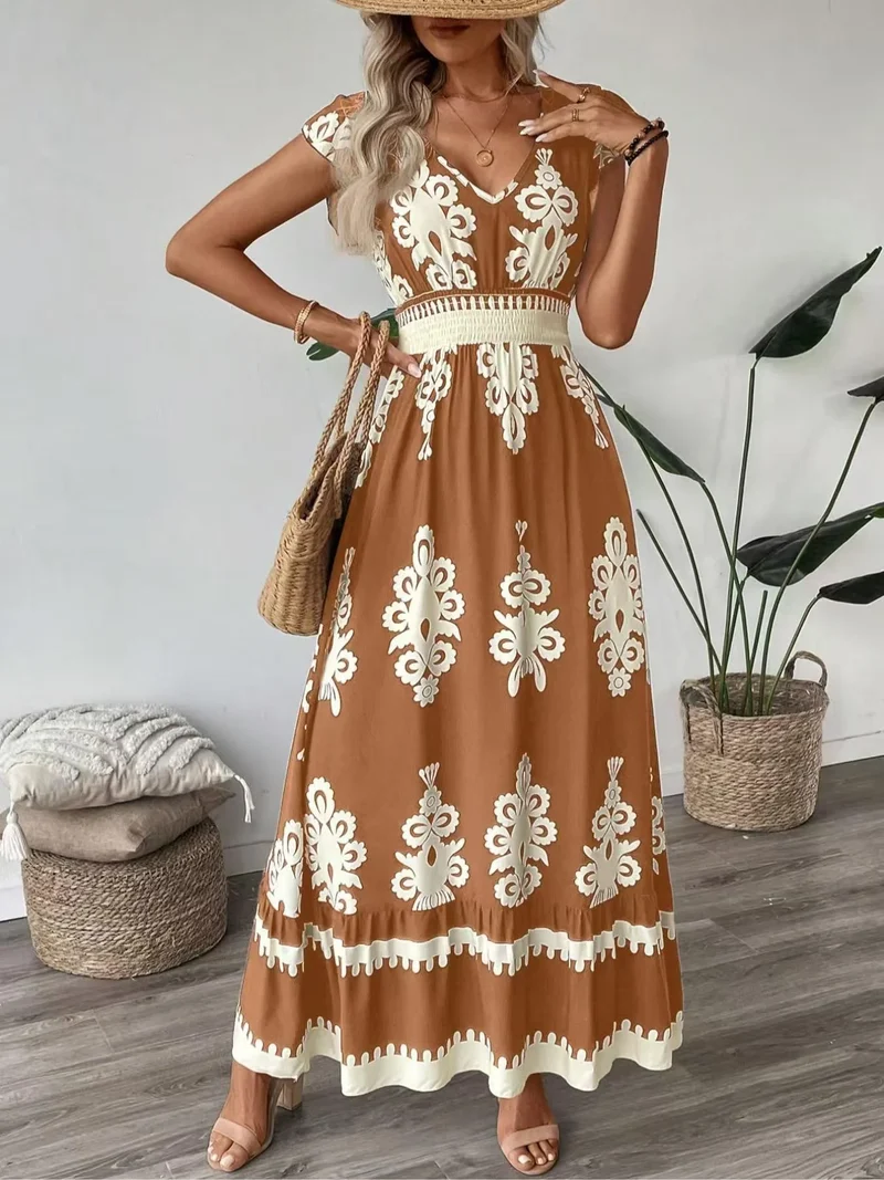 Robe Maxi "Riviera" Imprimée