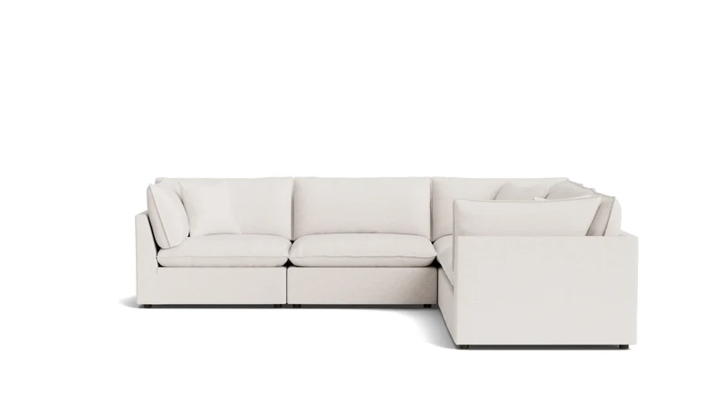 Chill Time 5-Piece Modular Sectional Closed, Nomad Snow