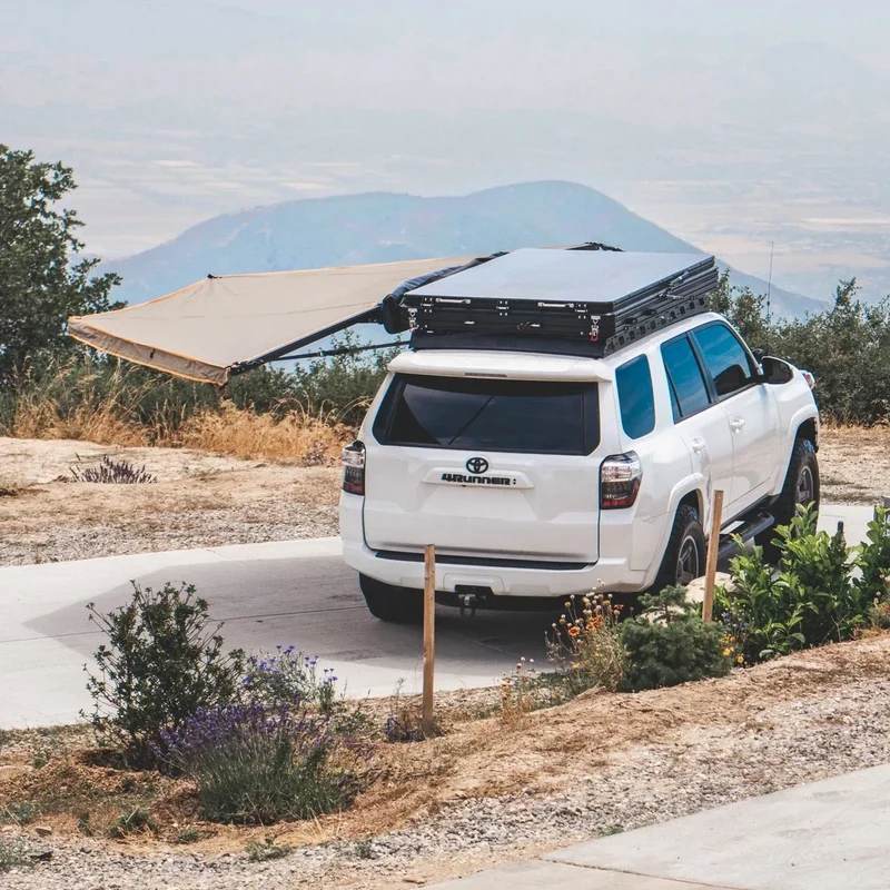 180 Degree Awning, XL, Driver or Passenger Side, C-Channel Aluminum, Olive