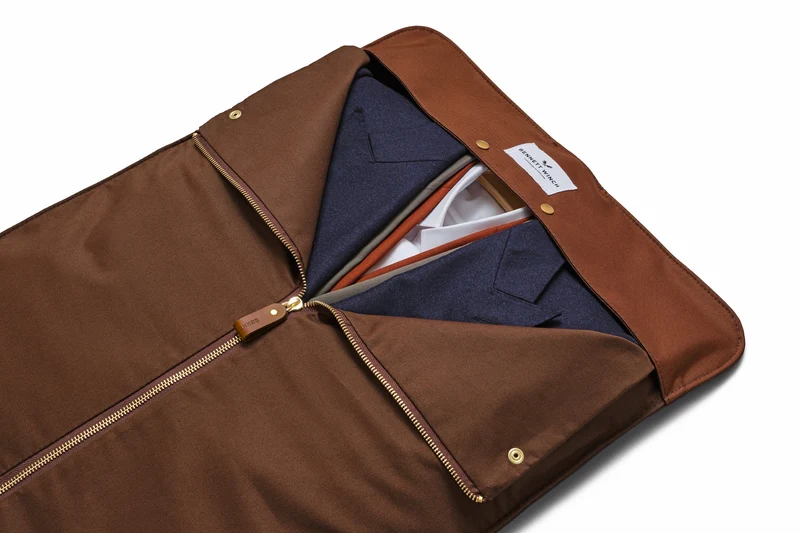 Suede Trifold - Tobacco Brown