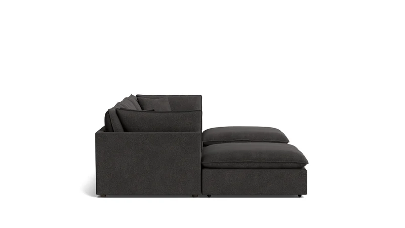 Chill Time 5-Piece Modular U-Shaped Sectional, Dark Shadow