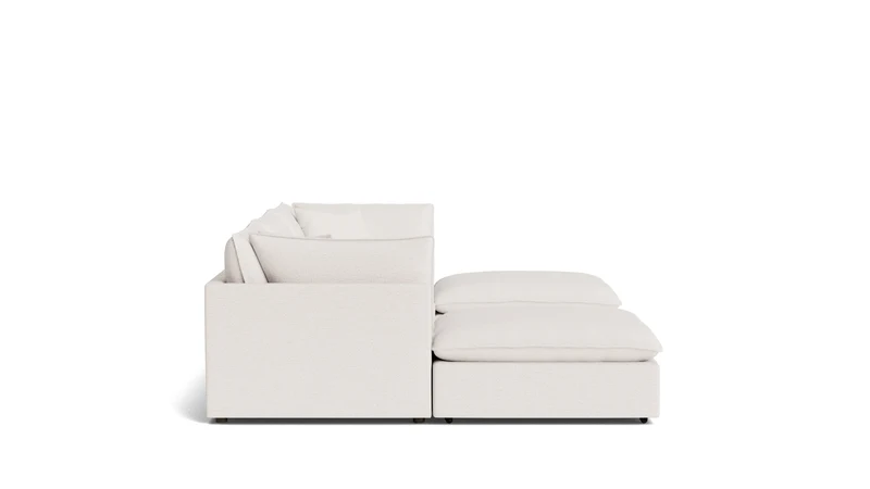 Chill Time 5-Piece Modular U-Shaped Sectional, Nomad Snow