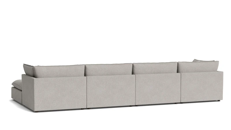 Chill Time 6-Piece Modular U-Shaped Sectional, Heather