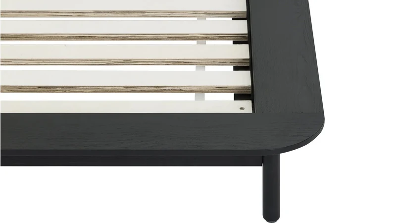 Easy Edge Bed, Queen, Black Oak