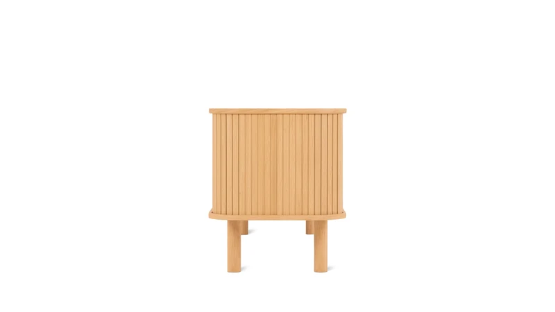 Easy Edge Media Unit All Wood, White Oak