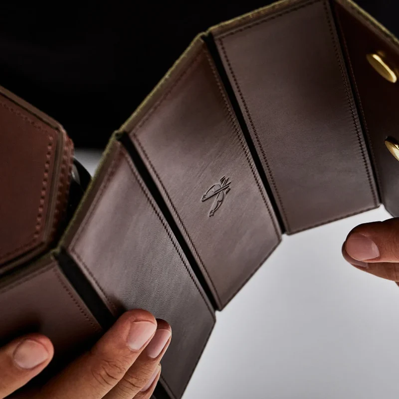 Triple Watch Roll - Brown