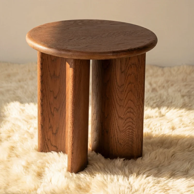 Haven Side Table White oak