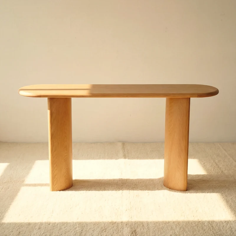 Haven Console Table White oak