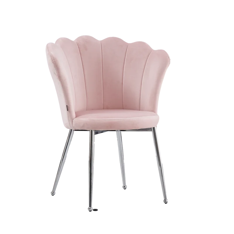 Lots de 2 chaises NYMPHEA pied argent