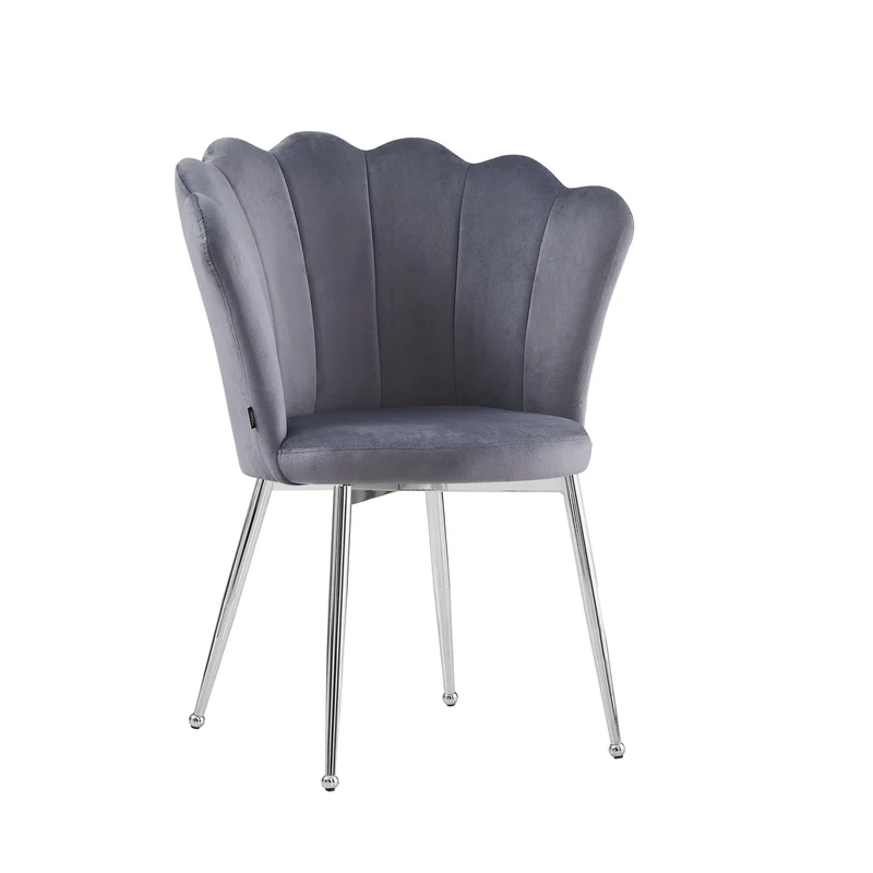 Lots de 2 chaises NYMPHEA pied argent