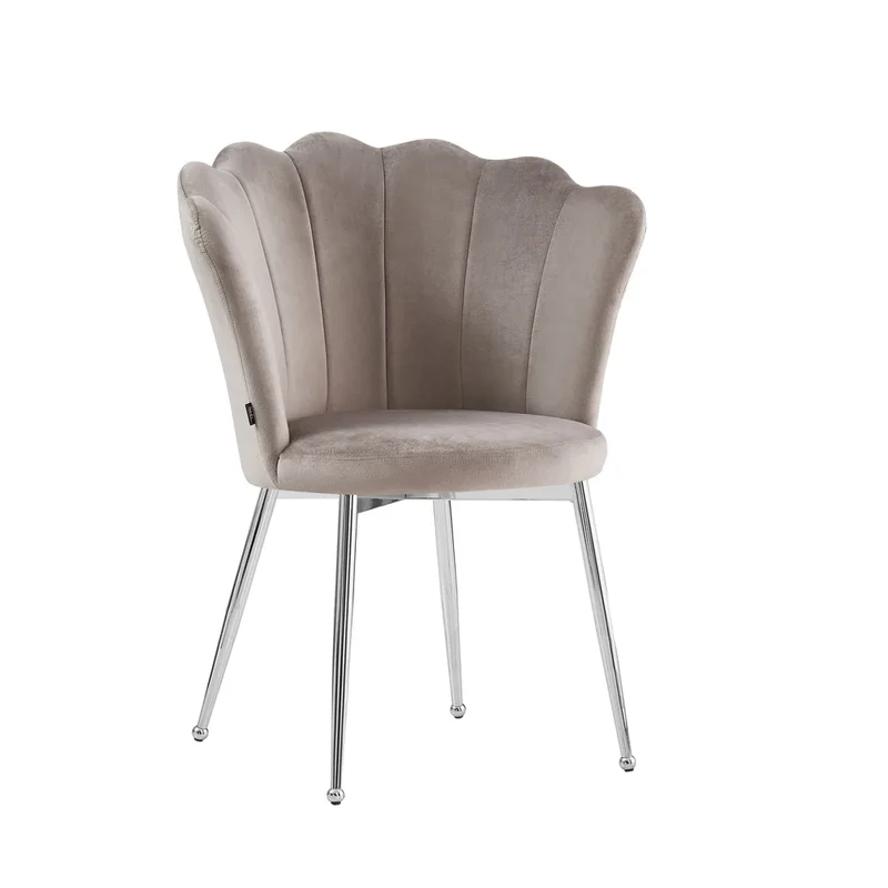 Lots de 2 chaises NYMPHEA pied argent