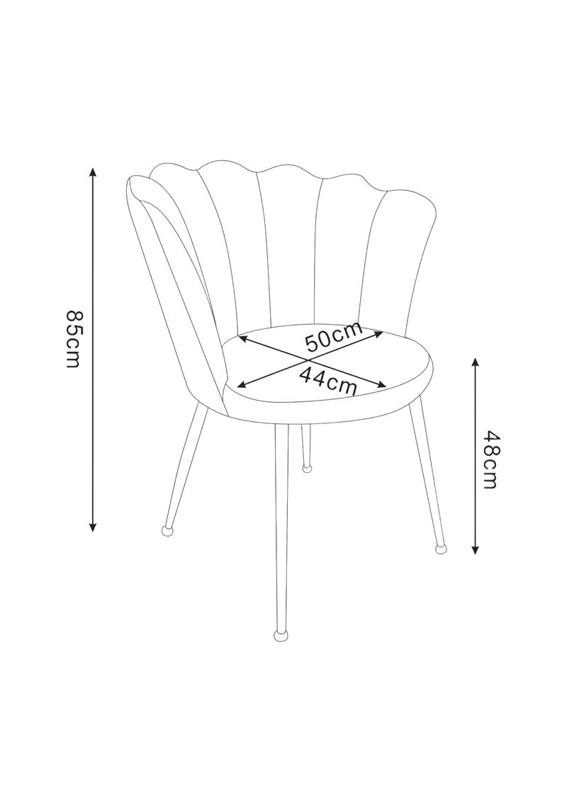 Lots 2 chaises NYMPHEA pied or